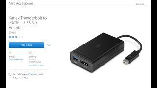 KANEX KTU10 Thunderbolt to USB 3 for Apple