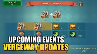 Lords mobile Upcoming Event Frozen Treasures And Updates Of Chaos Arena And Vergeway Updates