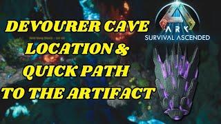 Devourer Cave Location & Ez Path to Artifact Ark: Survival Ascended The Island