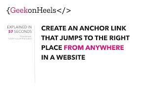 Adding Anchor Links Correctly To Your WordPress menu