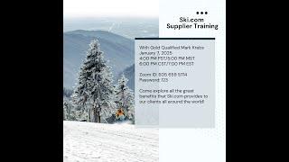 Ski.com Supplier Training with Mark Krebs