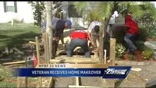 Veteran receives home makeover