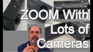 Using Multiple Cameras In Zoom - using OBS virtual camera. Works with Teams and others