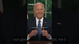 Cosa ha detto Joe Biden nel primo discorso dopo il ritiro