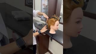 Classic mens square / mens hair cut practice / mens dummy #shampoo #haircut #hairstyle #cuttinghair