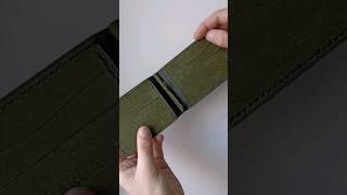 Зажим для купюр ручной работы из кожи Pueblo. Мужской кошелёк для карт. Money clip wallet Money clip