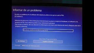 Solución al terrible ERROR CE-36329-3 en PS4