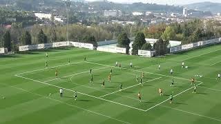 Ejercicio de futbol 7x7+5 progresión en 3 zonas