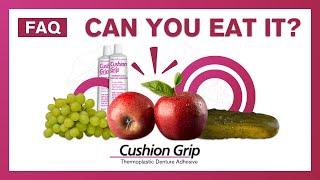 Food Bite Test Using Dentures with Cushion Grip | Cushion Grip Advocate