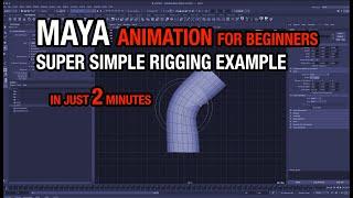 Maya Tutorial: How to create your first animation (Simple Rigging)