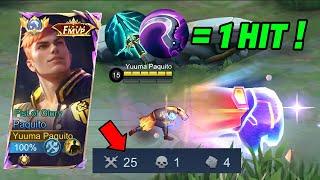 PAQUITO NEW SKIN M5 FINAL MVP (Fist of Glory) AND 1 HIT BUILD IS HERE!! - Mobile Legends