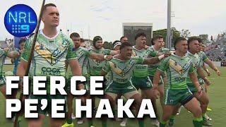 INTIMIDATING Pe'e Haka filled with passion by the Cook Islands: Pacific Championships | NRL on Nine