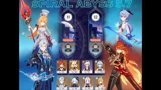Skirk is coming home!! Spiral abyss 5.7 Mavuika Melt ft Neuvillette freeze