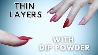 Thin Layers & Cuticle Lines Using Dip Powder Tutorial | Beginner Basics Series