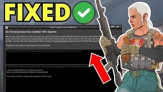 Fix Unreal Process Has Crashed UE4-Spectre Divide
