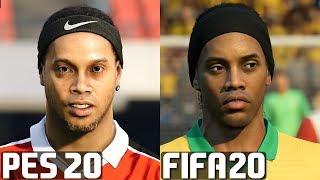 FIFA 20 vs PES 2020 ICON/LEGEND PLAYER FACE COMPARISON