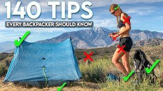 140 Tips Every Hiker and Backpacker Should Know