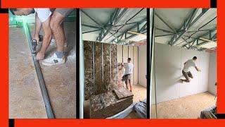  How to Assemble a Drywall Blind Partition with 48mm Profiles  Plasterboard wall