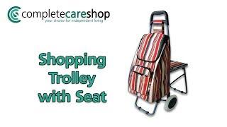 Shopping Trolley With Seat - Allows The User To Take A Break Whenever They Want