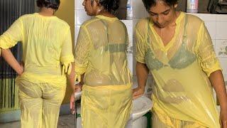 Desi girl house cleaning | Daily Vlog | Desi Girl Bathing In Bathroom | Pakistani Hot Girl New Vlog