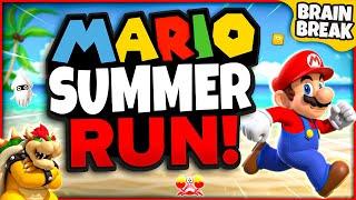 Mario Summer Run | Summer Brain Breaks For Kids | Summer Games For Kids | GoNoodle Games