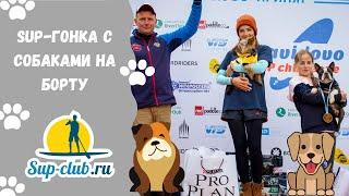 Соревнования на сапбордах с собаками на борту на Zavidovo SUP challenge 2020 (Dogs SUP race)