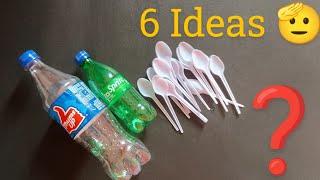 6 DIY Christmas Tree Design Ideas Form Plastic Spoons & Plastic Bottle | Easy Christmas Tree Decor