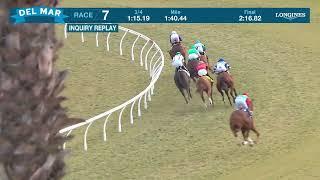 Mrs. Astor wins the Red Carpet Stakes G.III race 7 at Del Mar 11/24/24