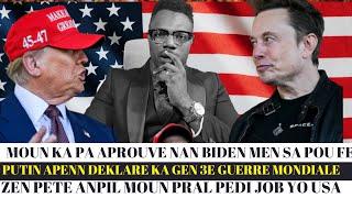 GWO NOUVEL POU TOUT MOUN KI PA BON NAN BIDEN YO,ANPIL MUN PRAL REVOKE AMERICA ,3E GE MONDYAL LA ..