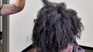 Keratin Smoothing System on super thick natural hair