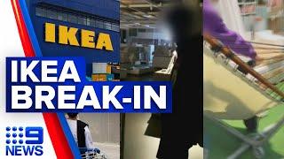 Teenagers spend night in IKEA | 9 News Australia