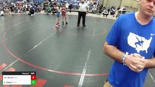 Natalia Brown vs Collena Sabol: 2025 Kids Folkstyle Nationals: 10U 90 Ibs Champ RND 2