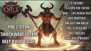 PoE 2 BUILD GUIDE Shockwave totem IS BACK! Safe build! smooth t18's Insane DPS + AOE! 4 lvl 39Totems