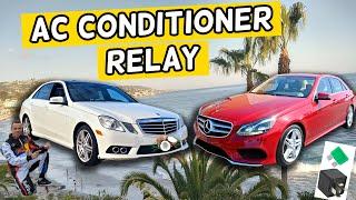 MERCEDES W212 E CLASS AIR CONDITIONER RELAY LOCATION E350 E400 E250 E200 E220 E250 CDI BLUETEC