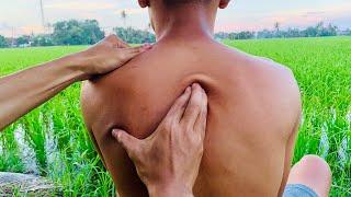 ASMR  Body Massage With A Background Of Rice Fields Full Of Tranquility @ridhomassageind