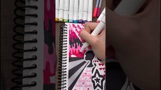 Sketchbook idea pt10 | BARBIE | aesthetic boredom buster! #asmr #relax #art #shorts #aesthetic