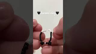 kuromi bead ring tutorial #beaded #diy #tutorial #beads #beadedjewelry #beadings #beadingtutorial