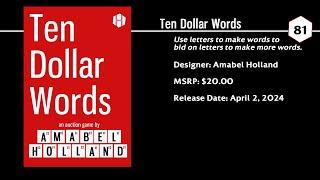 Ten Dollars Words In Under a Minute