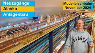 Bau einer großen Märklin Modelleisenbahn H0 November 2024 - Baufortschritte, Neuzugänge , Alaska