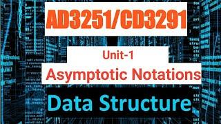 Asymptotic notations || Data structures design in  tamil|| AD3251/CD3291||Anna university reg-2021.