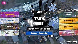 Splatoon 3 - FrostyFest 2025 - Open 100x Battle - Eeltail Alley - Team Money vs. Team Presents