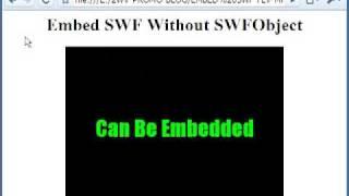 How To Embed SWF, FLV, MP4 Flash Video In Any Webpage
