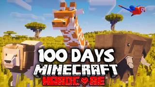 I Survived 100 Days In AFRICA Minecraft