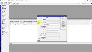 PPTP VPN server configuration on Mikrotik