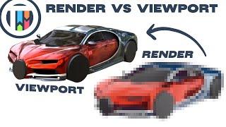 The Difference Between Render vs Viewport Render in Blender 2.8 Eevee | TutsByKai