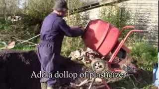 How To Make Really Good Concrete Or Mortar In A Cement Mixer -- In Three Minutes!