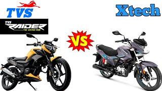 Tvs Raider vs Gloumer Xtech | Comparison | Mailage | Top Speed | Price |Vivekcar_feature #TvsEvent