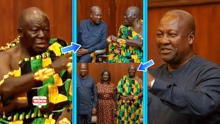 President Mahama Exp0ses Secret Relationship With Asantehene As Otumfuo ST0RMS Jubilee House