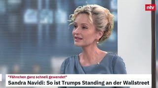 Trump-Wahl: "Fähnchen ganz schnell gewendet" Sandra Navidi: So ist Trumps Standing an der Wallstreet