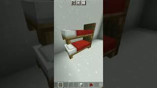 Как сделать двухэтажную кровать в Майнкрафте!!!#minecraft#shorts#майнкрафт#постройки